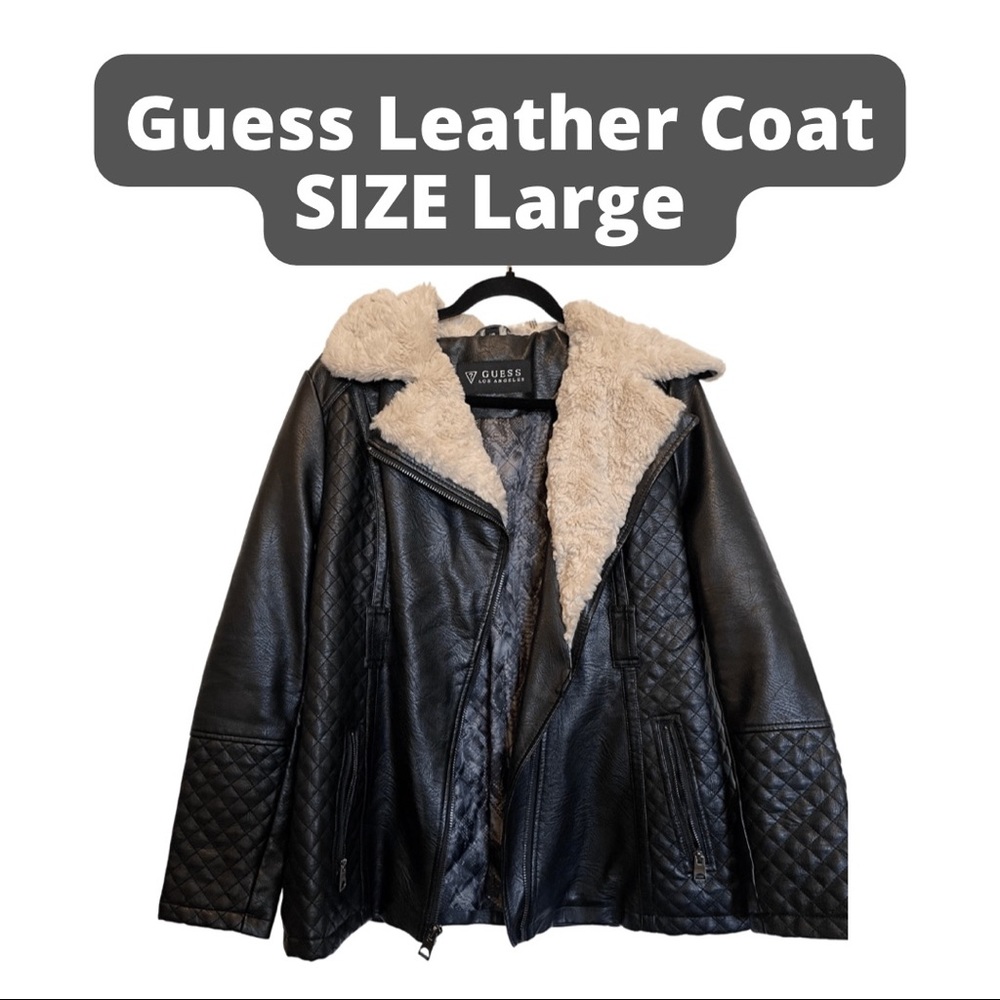 Guess Faux Leather Coat